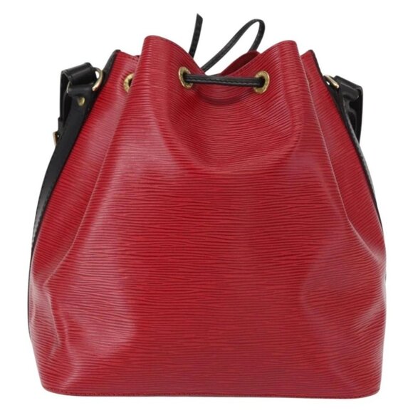 LOUIS VUITTON Epi Petit Noe Shoulder Bag Bicolor Black Red - Picture 3 of 15